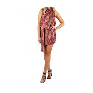 NEW SINCERELY OURS scarf style dress in wavy stripes